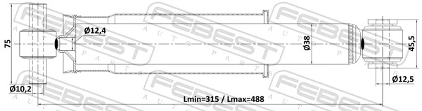 Амортизатор задній 7469G Magneti Marelli