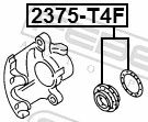 2375T4F Febest Ремкомплект гальмівної системи