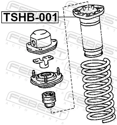 TSHB001 Febest Пильник стійки задньої