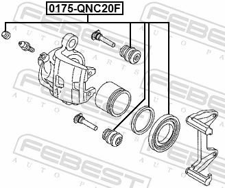 0175QNC20F Febest Ремкомплект гальмівної системи