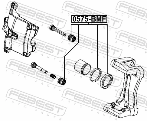 0575BMF Febest Ремкомплект гальмівної системи