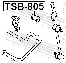 TSB805 Febest Прокладка стабільзатора заднього