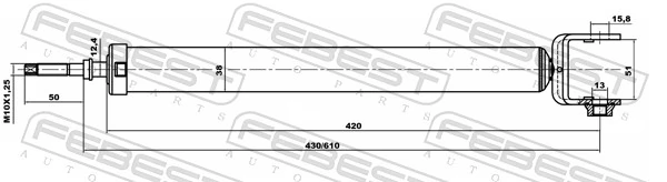Амортизатор задній Kayaba NSF2108 ціна, від 33.88 USD