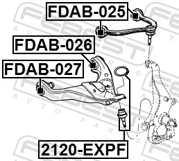 2120EXPF Febest Кульові на авто