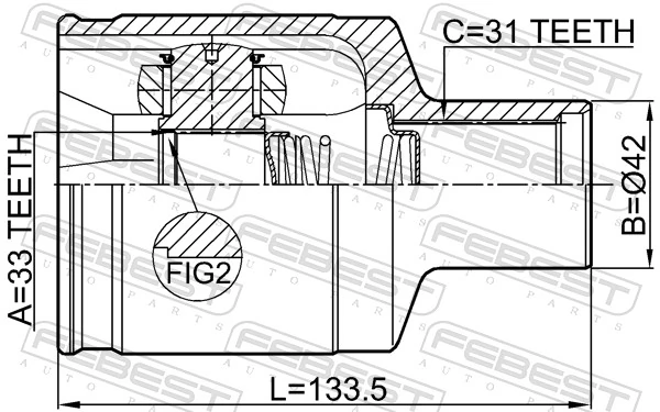 Купити 3910000Q5F Renault (RVI) ШРУС внутрішній правий
