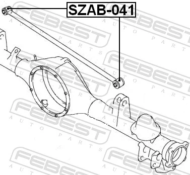 SZAB041 Febest Сайлентблок тяги поперечної, задньої підвіски