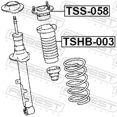 TSHB003 Febest Пильник стійки передньої