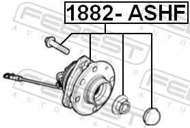 1882ASHF Febest Маточина (передня)