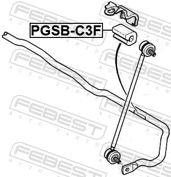 PGSBC3F Febest Втулка стабілізатора переднього