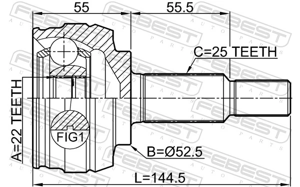 ШРУС зовнішній передній 391002397R Renault (RVI)