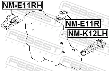  Подушка двигуна передня Nissan Note 