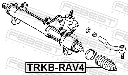 TRKBRAV4 Febest Пильник рульової