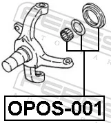 OPOS001 Febest Сальник передньої маточини
