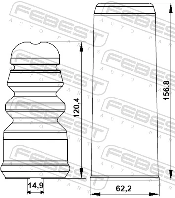 Буфер-відбійник амортизатора заднього Audi A4 B8 седан (8K2) (2007 - 2015) ціна, від 20.72 USD