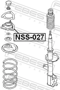 NSS027 Febest Кріплення переднього амортизатора