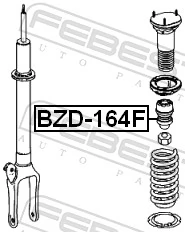 BZD164F Febest Буфер-відбійник амортизатора переднього