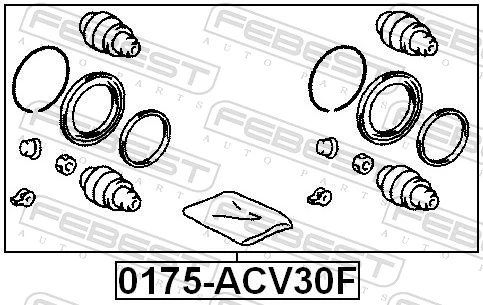 0175ACV30F Febest Ремкомплект гальмівної системи