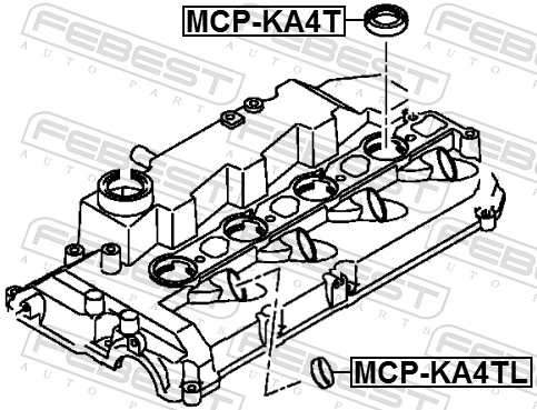 MCPKA4TL Febest Кільце ущільнювальне свічкового колодязя