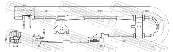 Датчик АБС (ABS) передній, правий ST5621065J00000 SAT