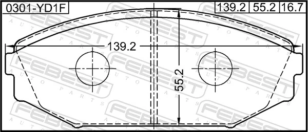 Передні тормозні колодки 45022S0X020 Honda