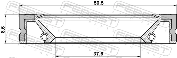 OS104329N NIPPON MOTORS Сальник задньої маточини