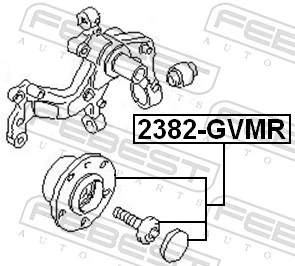 2382GVMR Febest Маточина задня
