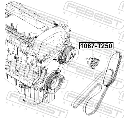 Натяжний ролик Chevrolet Aveo III седан (T300) (2011 - 2020) ціна, від 9.53 USD
