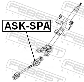 ASKSPA Febest Карданчик вала рульової колонки, верхній