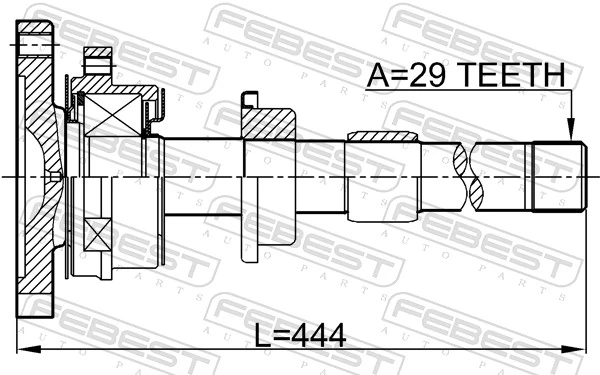 0212T30MTRH Febest Промвал