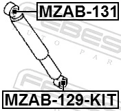 MZAB131 Febest Сайлентблок амортизатора заднього