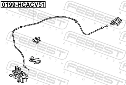 Трос замка капота на Toyota Camry VII V50