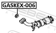GASKEX006 Febest Прокладка штанів