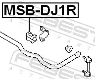 MSBDJ1R Febest Прокладка стабільзатора заднього