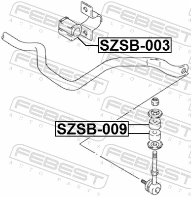 Втулка стійки переднього стабілізатора Hyundai/Kia 0K63K28775 ціна, від 0.79 USD
