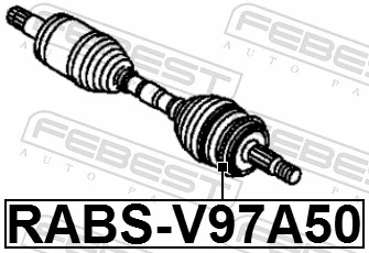 RABSV97A50 Febest Кільце АБС (ABS)