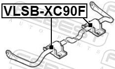 VLSBXC90F Febest Втулка стабілізатора переднього