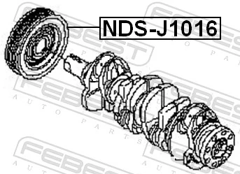 NDSJ1016 Febest Демпфер колінвалу
