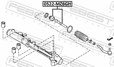 0522MZ6GH Febest Тяги кермові
