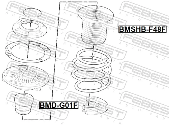 MK81680 Sato Tech Відбійник + пильовик амортизатора переднього