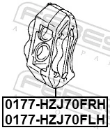 Супорт гальмівний передній лівий Toyota 4775060120 ціна, від 77.36 USD