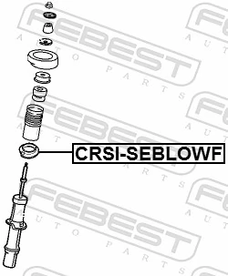 CRSISEBLOWF Febest Проставка (гумове кільце) пружини задньої, нижня