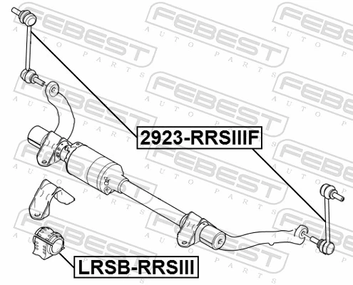 2923RRSIIIF Febest Тяга переднього стабілізатора