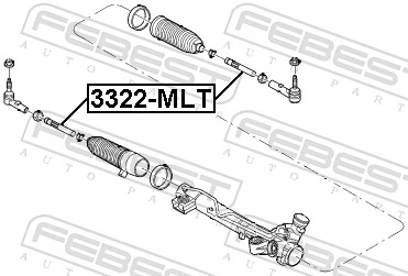 3322MLT Febest Тяги кермові