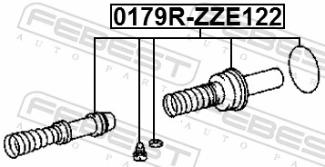 0179RZZE122 Febest Ремкомплект головного гальмівного циліндру