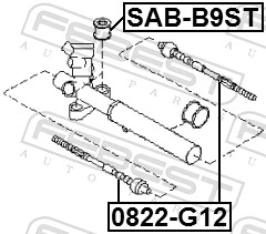 0822G12 Febest Тяги кермові