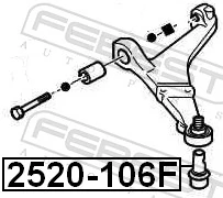 2520106F Febest Кульові на авто