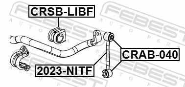 2023NITF Febest Тяга переднього стабілізатора