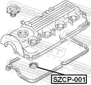 SZCP001 Febest Кільце ущільнювальне свічкового колодязя