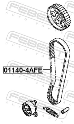 011404AFE Febest Ремінь двигуна