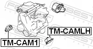 TMCAMLH Febest Подушка передньої опори двигуна